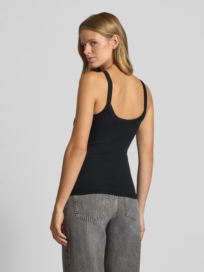 Gina Tricot Tanktop van biologische katoenmix met ribstructuur Zwart - 5