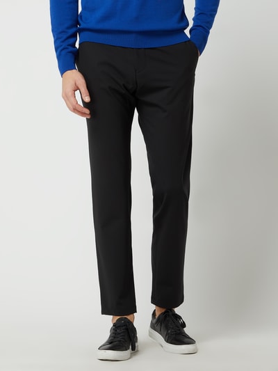 s.Oliver BLACK LABEL Pantalon met scheerwol  Zwart - 4