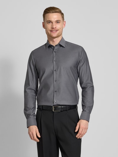 OLYMP Level Five Slim Fit Businesshemd aus Baumwoll-Mix Graphit 4