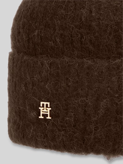 Tommy Hilfiger Beanie aus Woll-Mix mit Alpakawolle Dunkelbraun 2