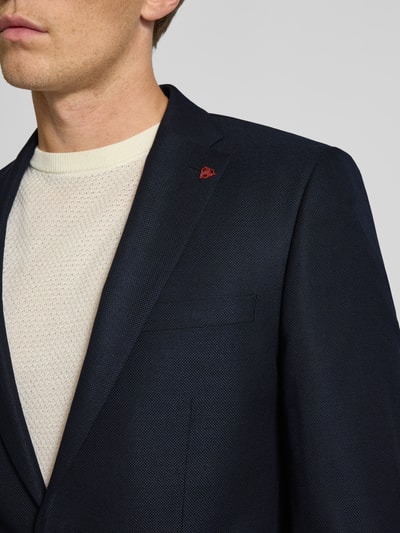 Roy Robson Slim Fit 2-Knopf-Sakko mit Reverskragen Marine 3