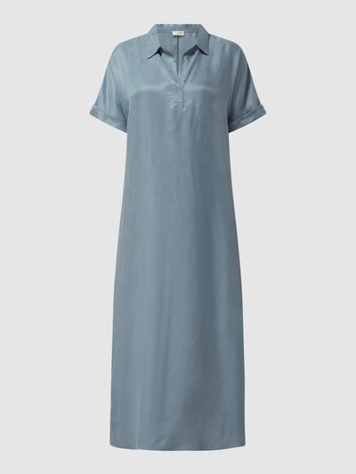 JC Sophie Midi-jurk van een mix van cupro en viscose Aquablauw - 2
