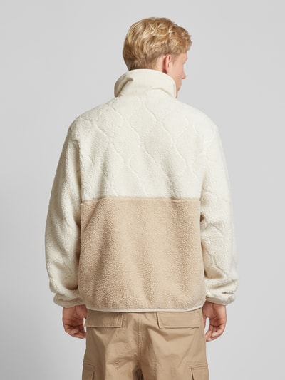 Tommy Jeans Sherpa jacket met structuurmotief, model 'ESSENTIAL' Beige - 5