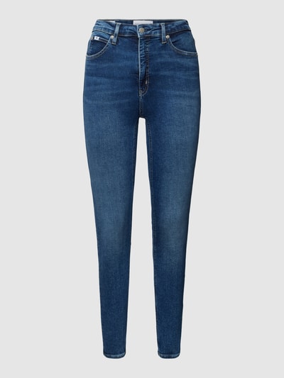 Calvin Klein Jeans Skinny Fit High Rise Jeans mit Label-Detail Jeansblau 2