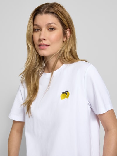 Vila T-shirt met motiefprint, model 'NORA' Offwhite - 3