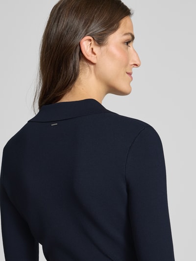 BOSS Tailliertes Minikleid aus Feinripp Marine 3