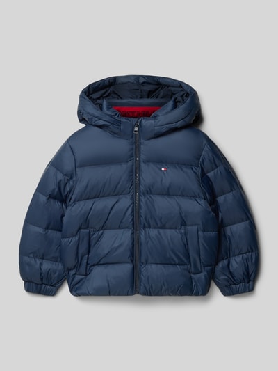 Tommy Hilfiger Kids Kurtka puchowa o kroju regular fit z pikowaniem Granatowy 1