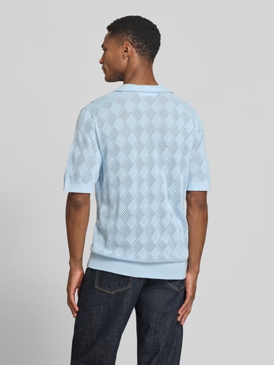Selected Homme Regular Fit Poloshirt aus reiner Baumwolle Modell 'ARCO' Bleu 5