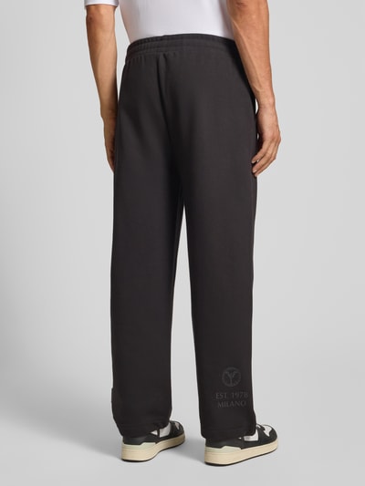 CARLO COLUCCI Wide Fit Sweatpants mit Logo-Print Black 5