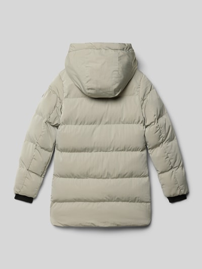 CARS JEANS Regular fit gewatteerde lange jas met steekzakken, model 'Maysay' Beige - 3