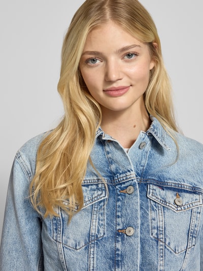 Tommy Jeans Cropped Jeansjacke aus reiner Baumwolle Hellblau 3