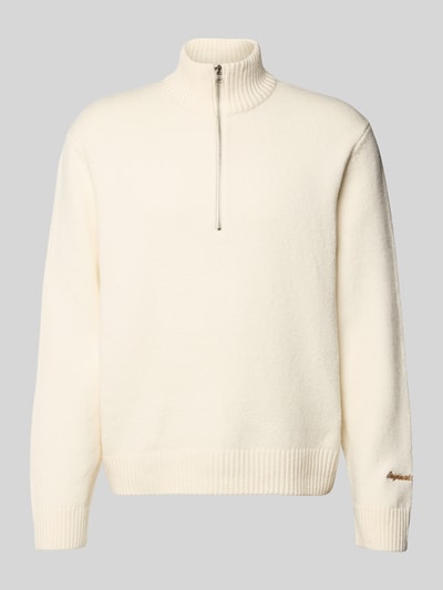 Jack & Jones Gebreide pullover met ribboorden, model 'NORREBRO'' Offwhite - 2