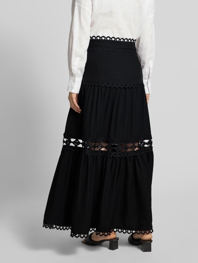 Copenhagen Muse Midirok van viscosemix, model 'ASLEAH' Zwart - 5