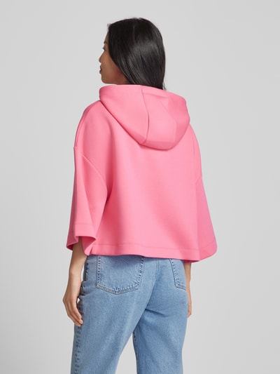 comma Casual Identity Hoodie in unifarbenem Design Pink 5