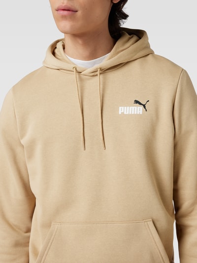 PUMA PERFORMANCE Bluza z kapturem z nadrukiem z logo Beżowy 3