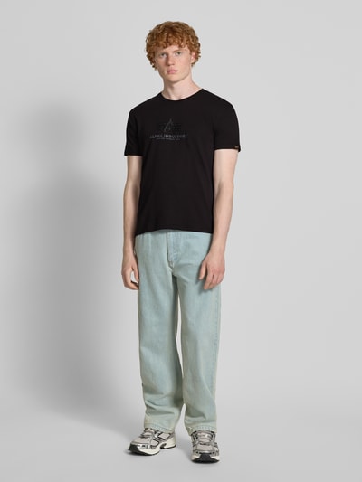 Alpha Industries T-Shirt mit Label-Print Black 1
