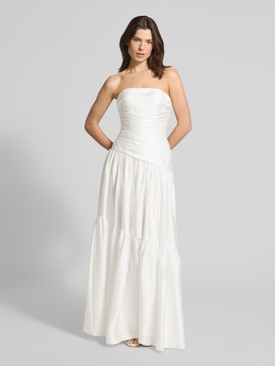 LUXUAR FASHION Brautkleid in Falten-Optik Offwhite 4