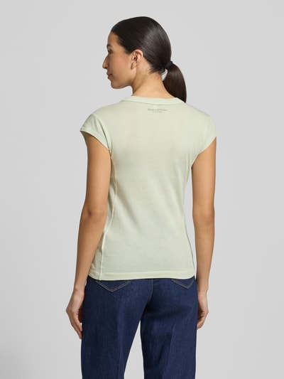Marc O'Polo Slim Fit T-Shirt aus reiner Baumwolle Hellgruen 5