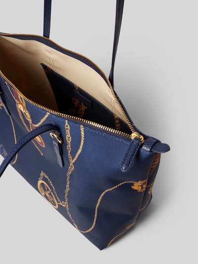 Lauren Ralph Lauren Handtas met labelapplicatie, model 'KEATON' Marineblauw - 5