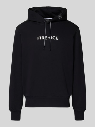 FIRE + ICE Hoodie met logo, model 'COVELL' Zwart - 2