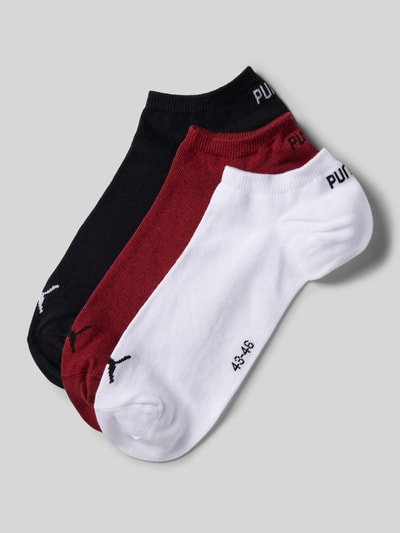 Puma Socken mit Label-Stitching im 3er-Pack Dunkelrot 1