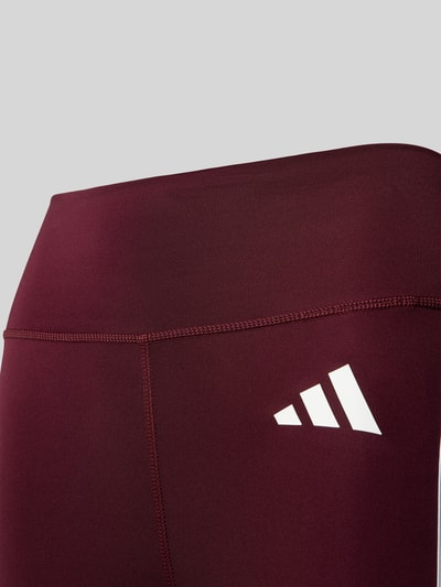 adidas Training Legginsy Sport z paski w kontrastowym kolorze Bordowy 2