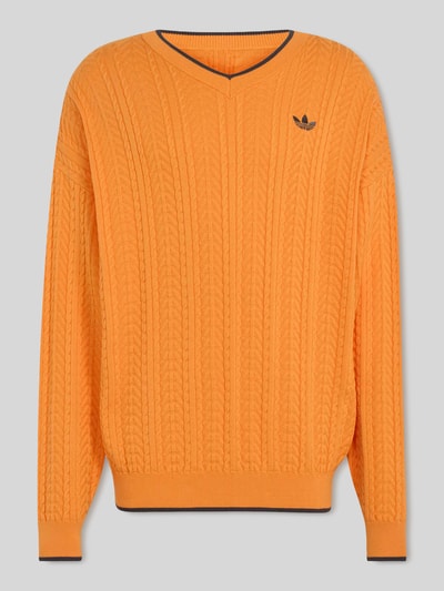 adidas Originals Pullover mit Logo-Stitching Orange 2