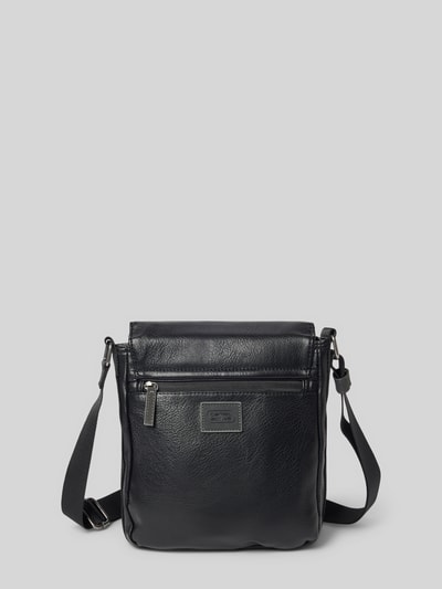 camel active Crossbody Bag mit Label-Prägung Modell 'TRACES' Black 3