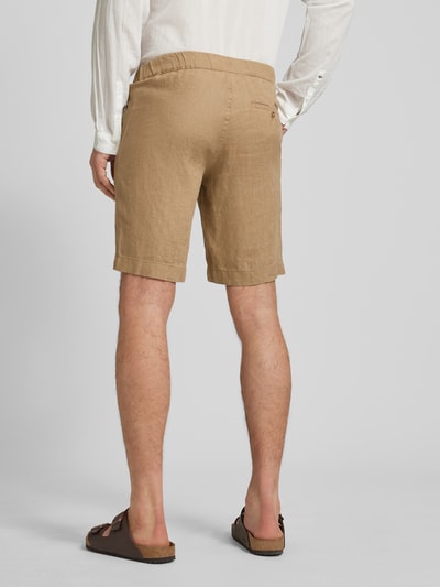 Mazine Leinenshorts in unifarbenem Design Modell 'Littlefield' Beige 5