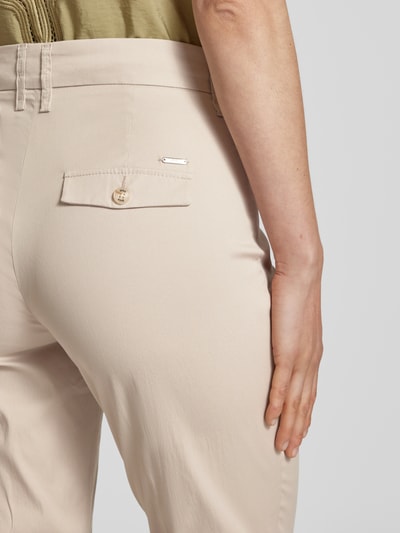 Brax Broek in verkorte pasvorm met steekzakken, model 'MARA' Beige - 3
