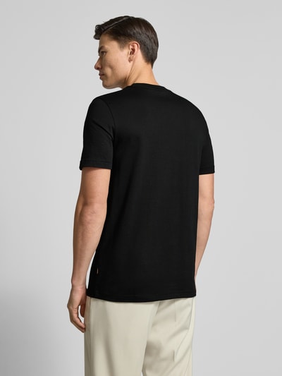 BOSS Orange Slim fit T-shirt van puur katoen, model 'TE_DOBERMANN' Zwart - 5