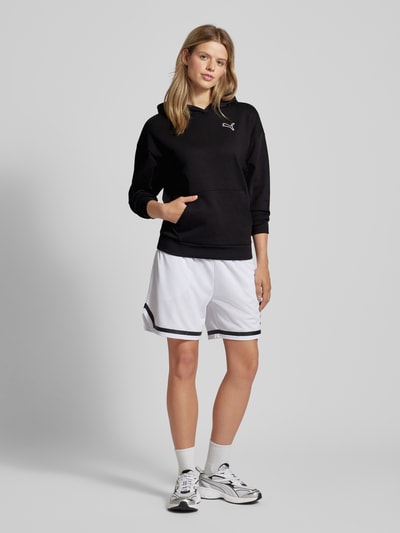 Puma Oversized hoodie met labelstitching Zwart - 1