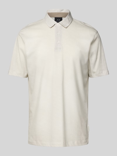 ARMANI EXCHANGE Poloshirt mit kurzer Knopfleiste Offwhite 2