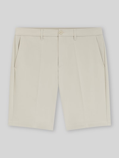 BOSS Green Slim Fit Chinoshorts mit Bügelfalten Beige 2