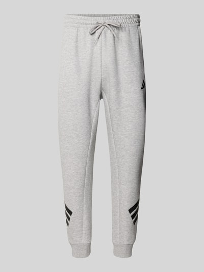 adidas Sportswear Slim fit sweatbroek met logoprint Middengrijs - 1