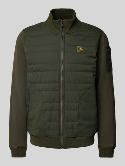 PME Legend Sweatjack met opstaande kraag Olijfgroen - 2