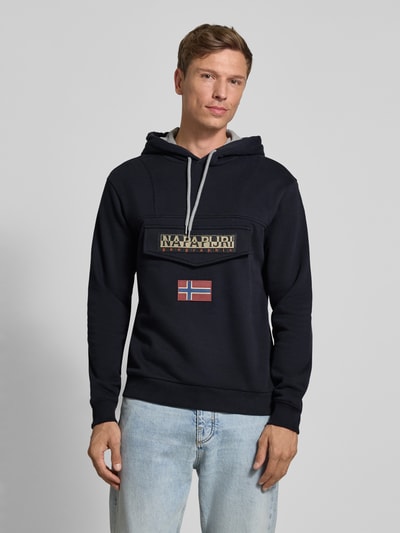 Napapijri Sweatshirt mit Label-Patch Modell 'BURGEE WINT' Black 4