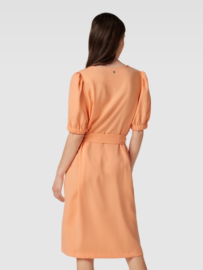 MOS MOSH Knielanges Kleid mit V-Ausschnitt Apricot 5