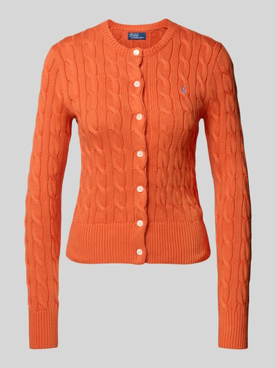 Polo Ralph Lauren Strickjacke mit Knopfleiste Orange 1