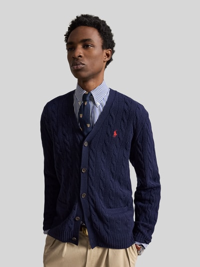 Polo Ralph Lauren Regular Fit Strickjacke aus Woll-Kaschmir-Mix Marine 4