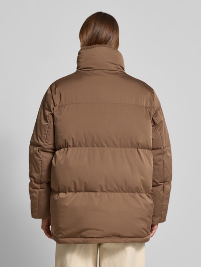 OPUS Steppjacke mit Stehkragen und Eingrifftaschen Modell 'Hileen' Schoko 5