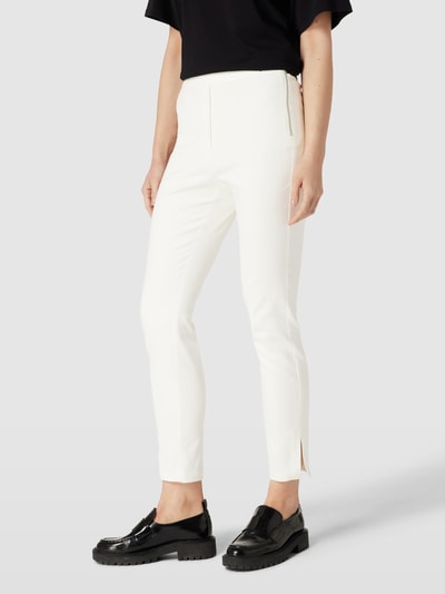 Marc Cain Stoffen broek met labeldetail Wit - 4