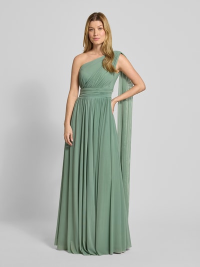 TROYDEN COLLECTION Abendkleid mit Schal und Taillenband Mint 4