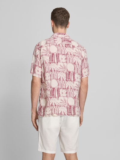 Marc O'Polo Relaxed Fit Freizeithemd aus reinem Leinen Hellrot 5