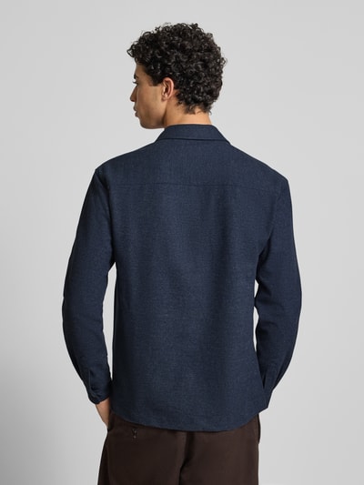 Only & Sons Kurtka koszulowa o kroju regular fit z dodatkiem wiskozy model ‘MARK’ Ciemnoniebieski 5