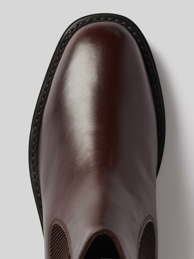 Gant Chelsea boots van leer met labelstitching, model 'Boggar' Donkerbruin - 4