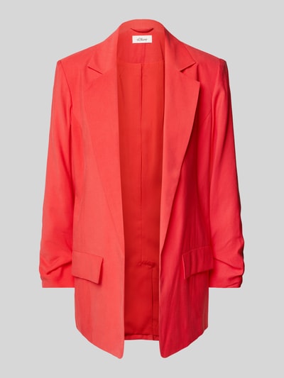 s.Oliver RED LABEL Regular fit blazer met geplooid detail op de mouw Rood - 2