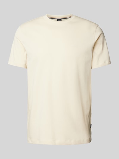 BOSS T-Shirt mit Label-Print Modell 'Thompson' Offwhite 2