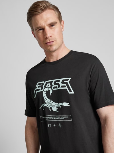 BOSS Orange T-Shirt mit Label-Print Black 3