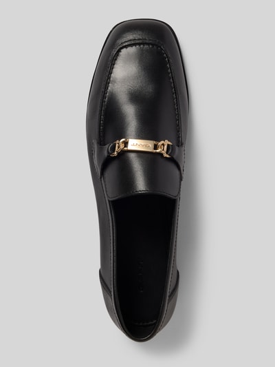 Productfoto, Loafers uit leer model 'Gimble' van GANT in zwart, afgeronde punt, comfortmodel, labelapplicatie, hakhoogte 2 cm, schachthoogte 6 cm, schachtbreedte 9 cm